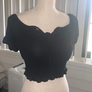 Off the shoulders crop top